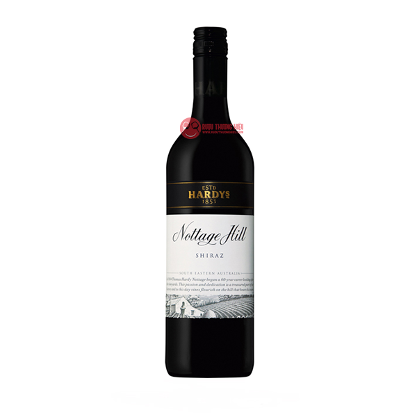 RƯỢU VANG ĐỎ ÚC HARDYs NOTTAGE HILL SHIRAZ - Cái Thùng Gỗ